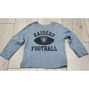 Toddler NFL Las Vegas Raiders Football‎ Long Sleeve graphic TShirt Size 2T